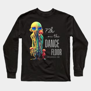 Techno T-Shirt - 72H on the Dancefloor - Catsondrugs.com - Techno, rave, edm, festival, techno, trippy, music, 90s rave, psychedelic, party, trance, rave music, rave krispies, rave flyer T-Shirt Long Sleeve T-Shirt